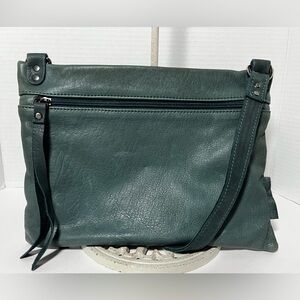 DTT MADE IN SPAIN Green LEATHER Crossbody BAG